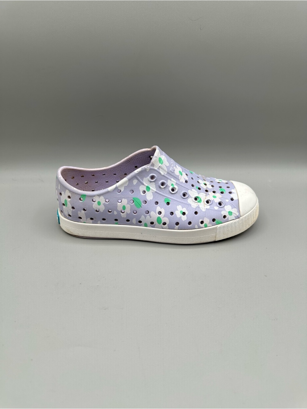 Native Jefferson Floral Print Slip On Sneakers Youth 13 Purple